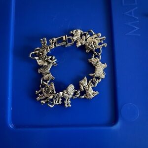 Silver Animal Charm Bracelet
